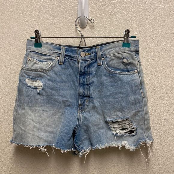 BDG Distressed Girlfriend High Rise Shorts Size 27 - Picture 1 of 6